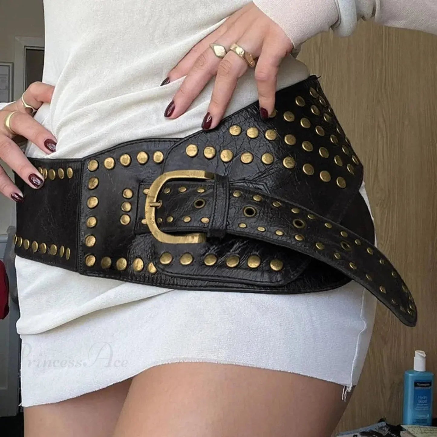 Uneven Rebel Gothic Leather Strap