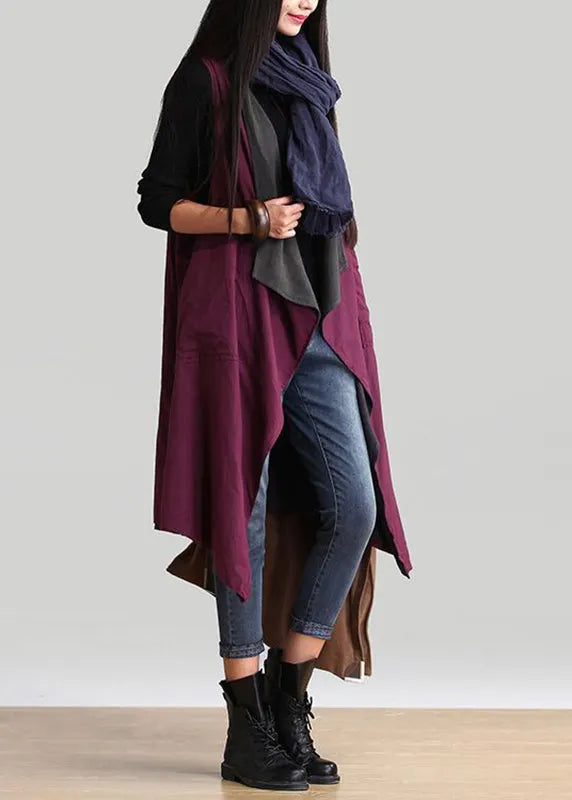 Loose V Neck Wear on Both Sides Long Cardigans Spring