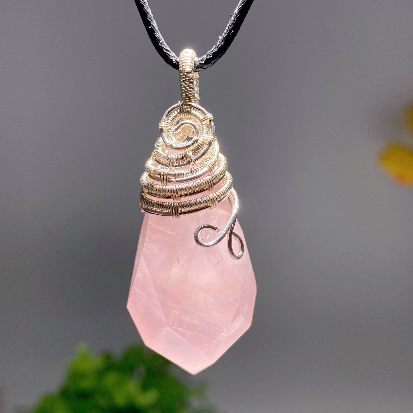 1.5 Inch Amethyst Citrine Rose Quartz Healing Pendant