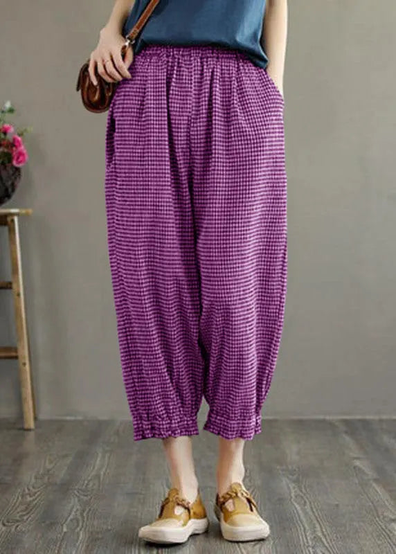 Yellow Pockets Summer Linen Pants