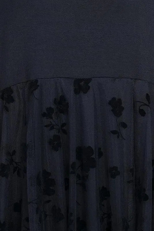 Lace Retro Stitching Maxi Pinafore Dress