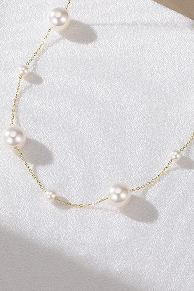 Gypsophila Pearl Long Necklace
