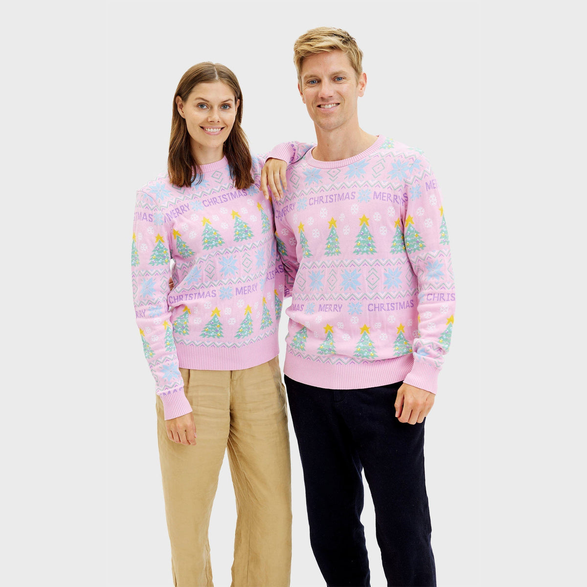 The Pink Christmas Sweater Women's