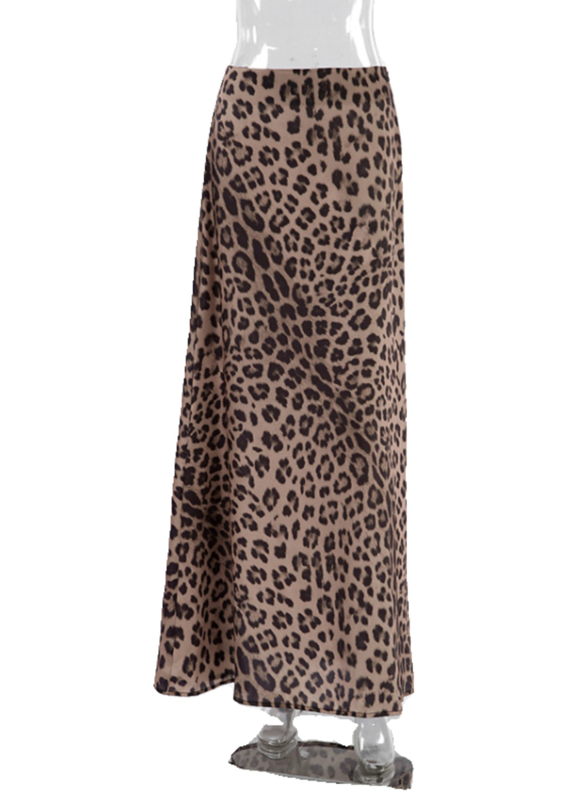 Leopard Print Wrap Buttocks Fishtail Skirt Summer