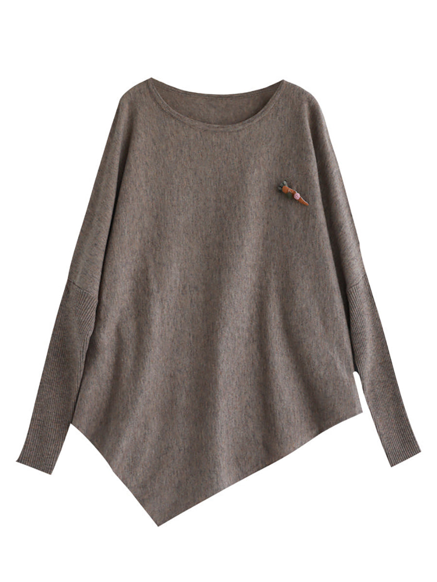 Irregular Hem Loose Sweater