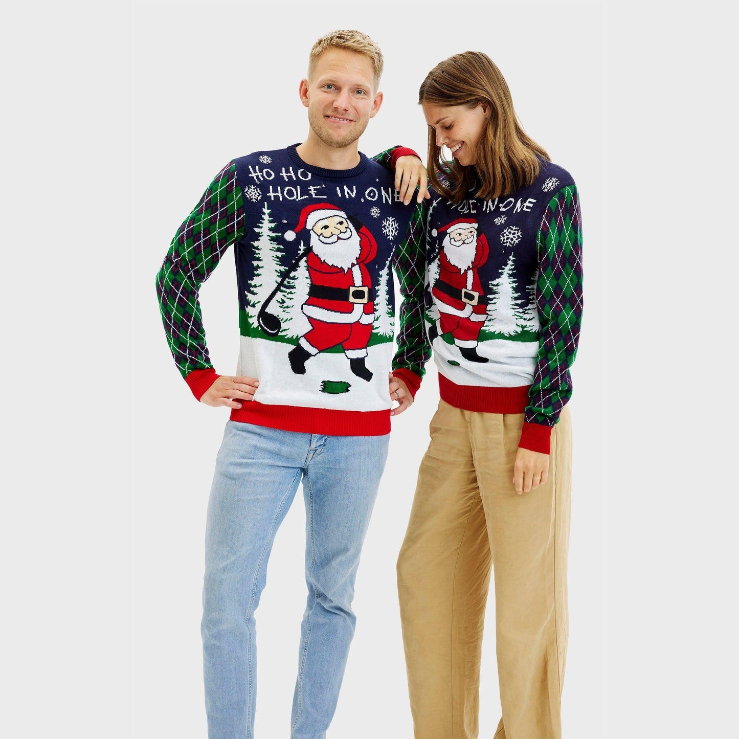 Ho Ho Hole In One Christmas Sweater Men's