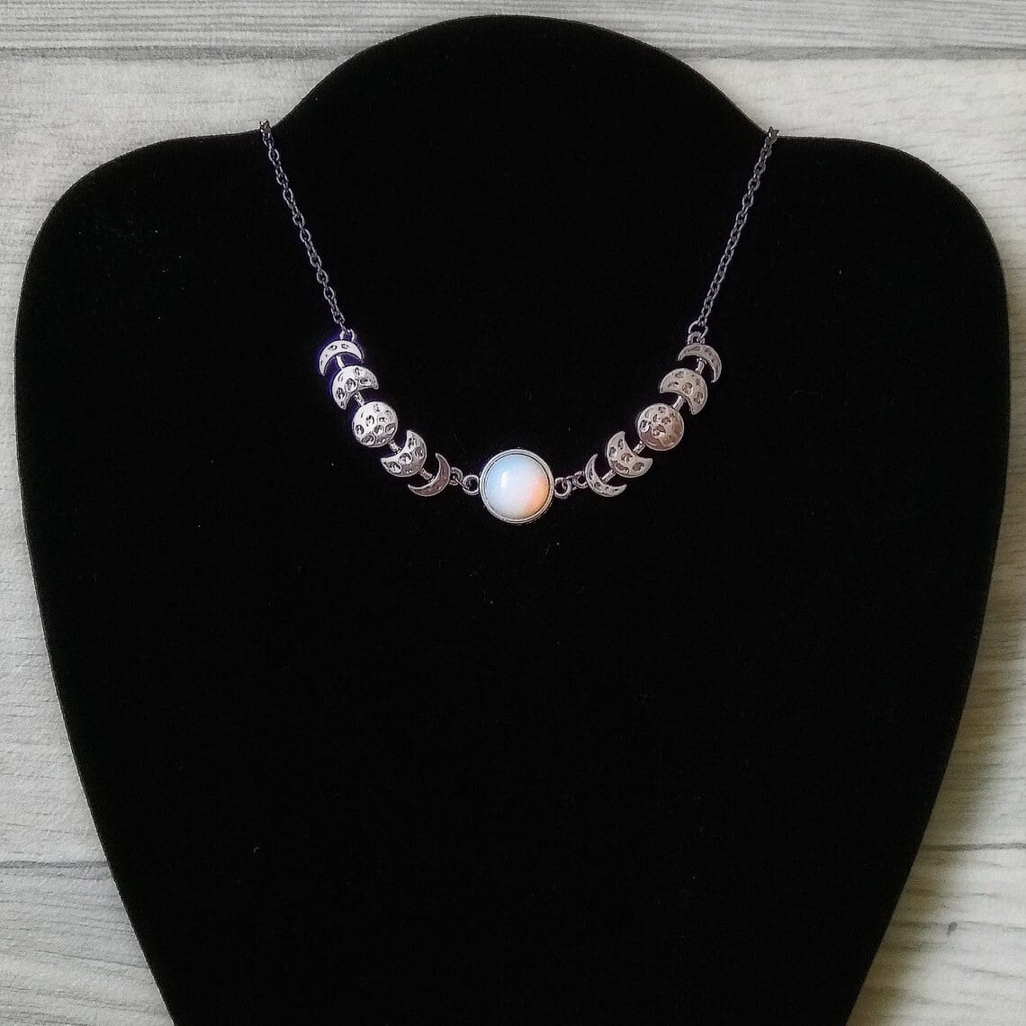 Eternal Enchantment: Moon Goddess Black Onyx Necklace