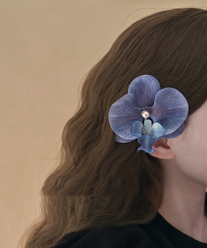 Red Acrylic Pearl Fringed Iris Hairpin