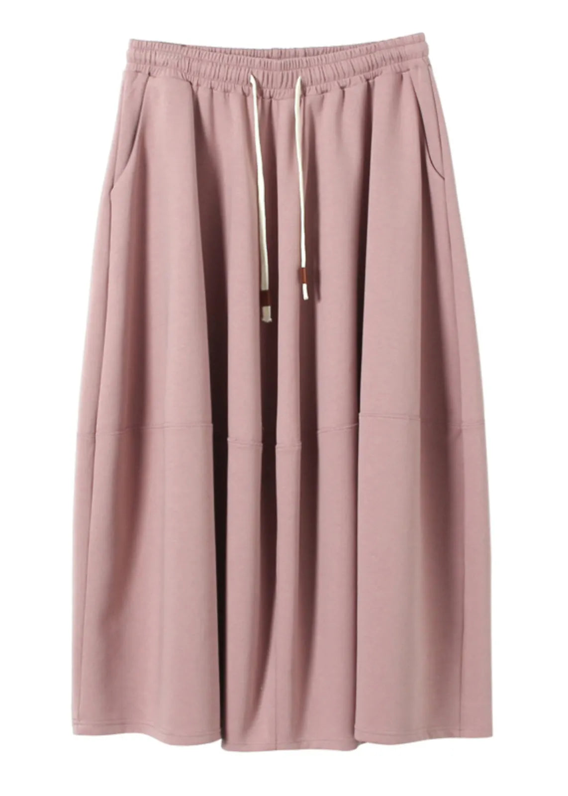 Pink Patchwork Tie Waist Maxi Skirt Spring