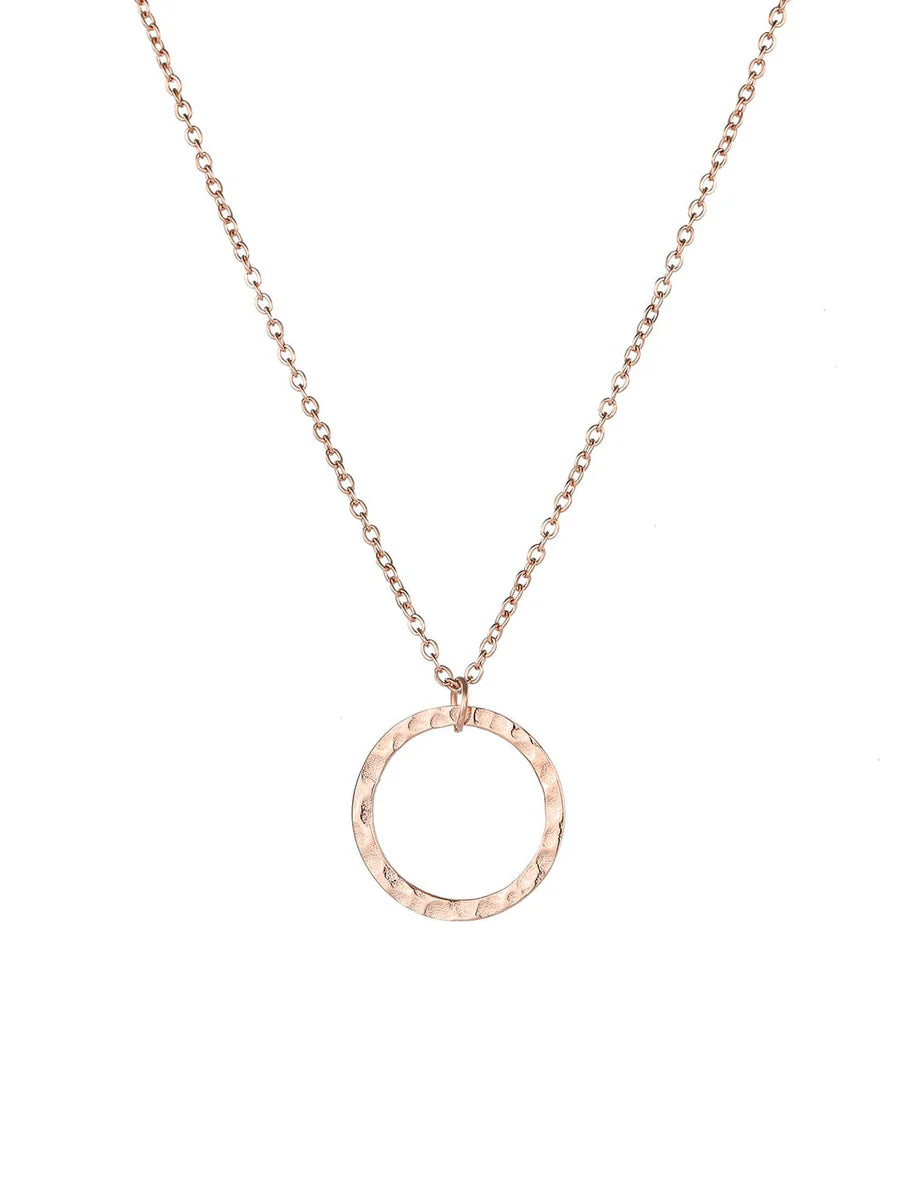 Luxe Organic Open Circle Necklace
