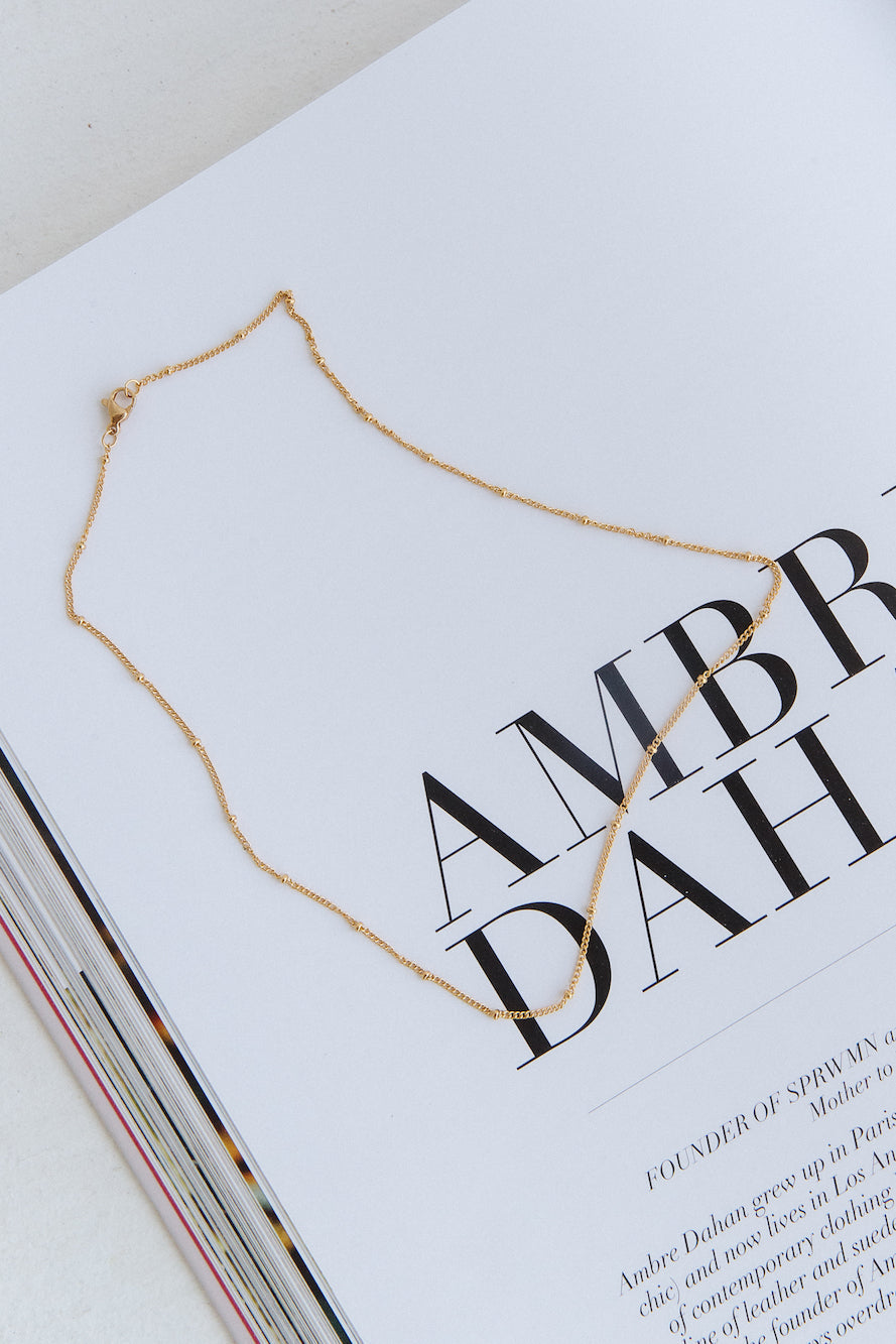 18k Gold Plated My Delicacy Necklace Gold