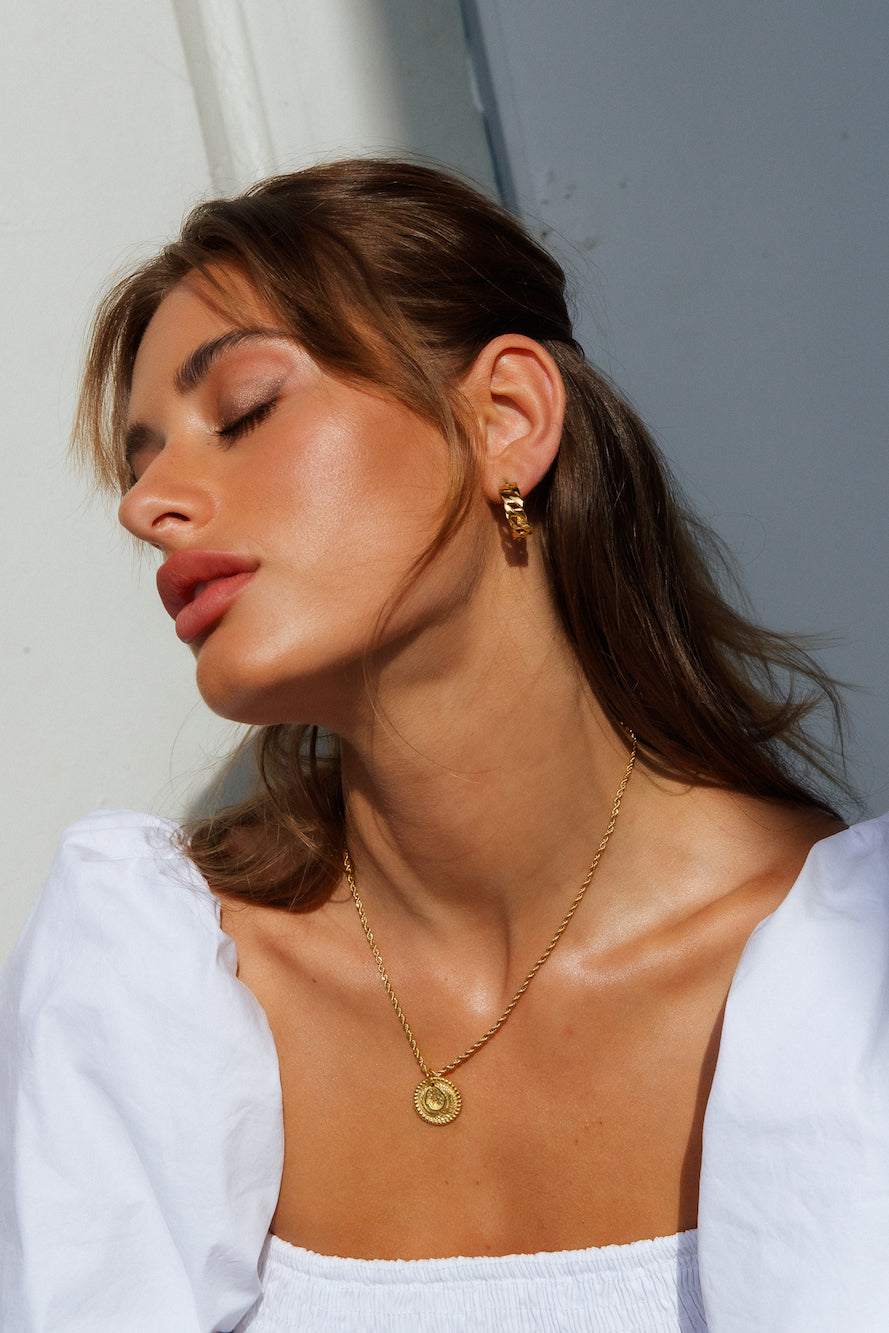 18k Gold Plated Union of Ours Earrings Gold
