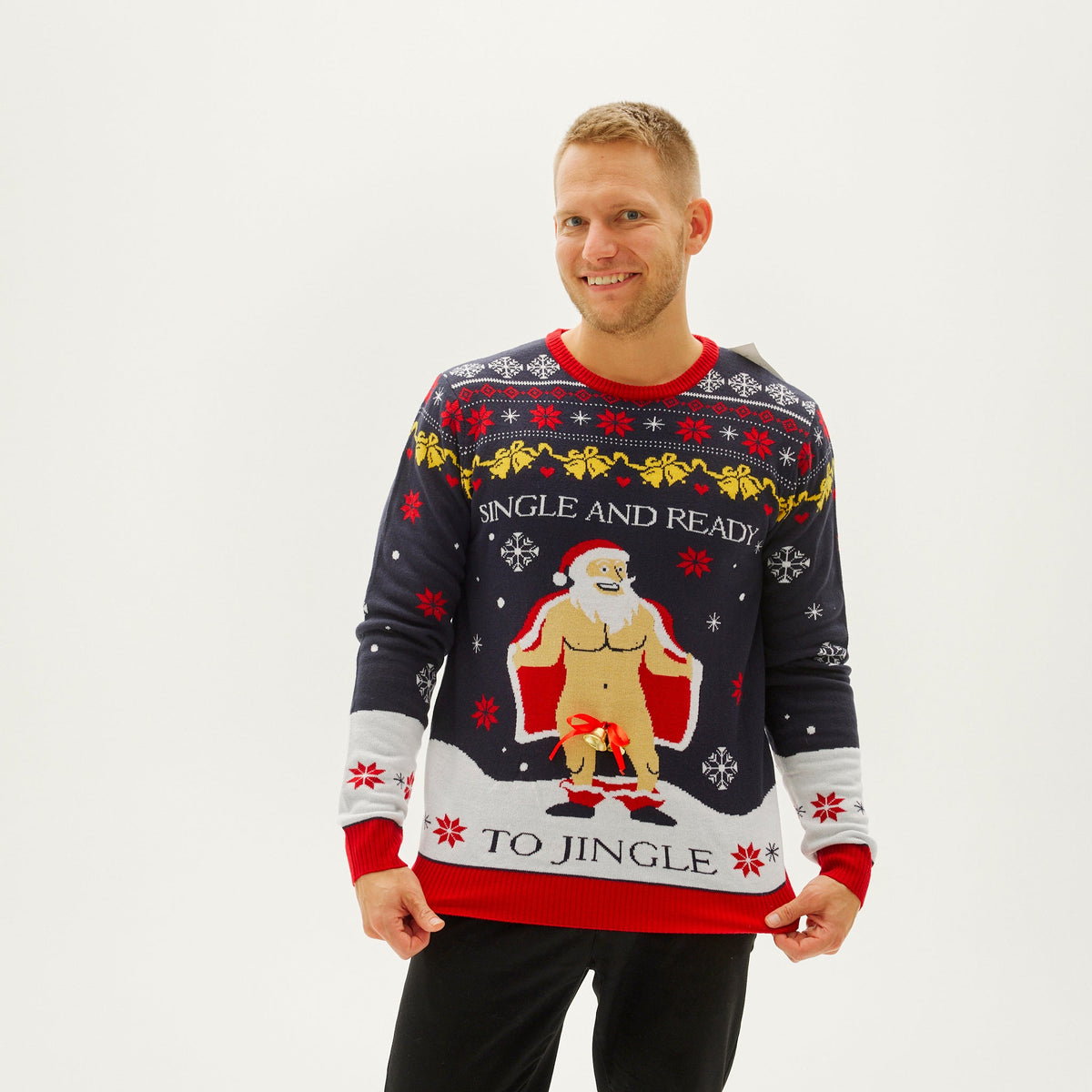 Single and Ready to Jingle Christmas Sweater for Men
