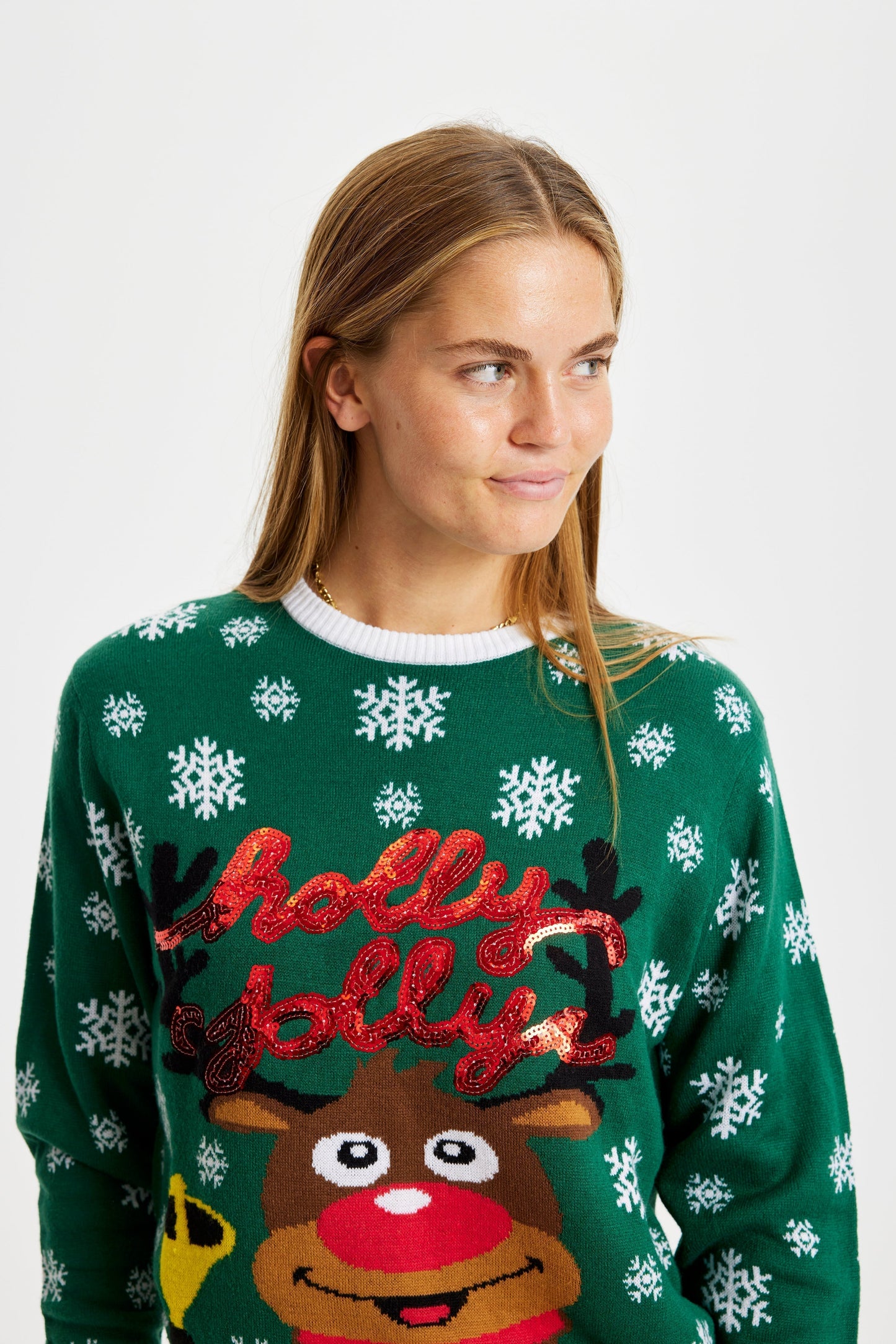 Holly Jolly Christmas Sweater Women's
