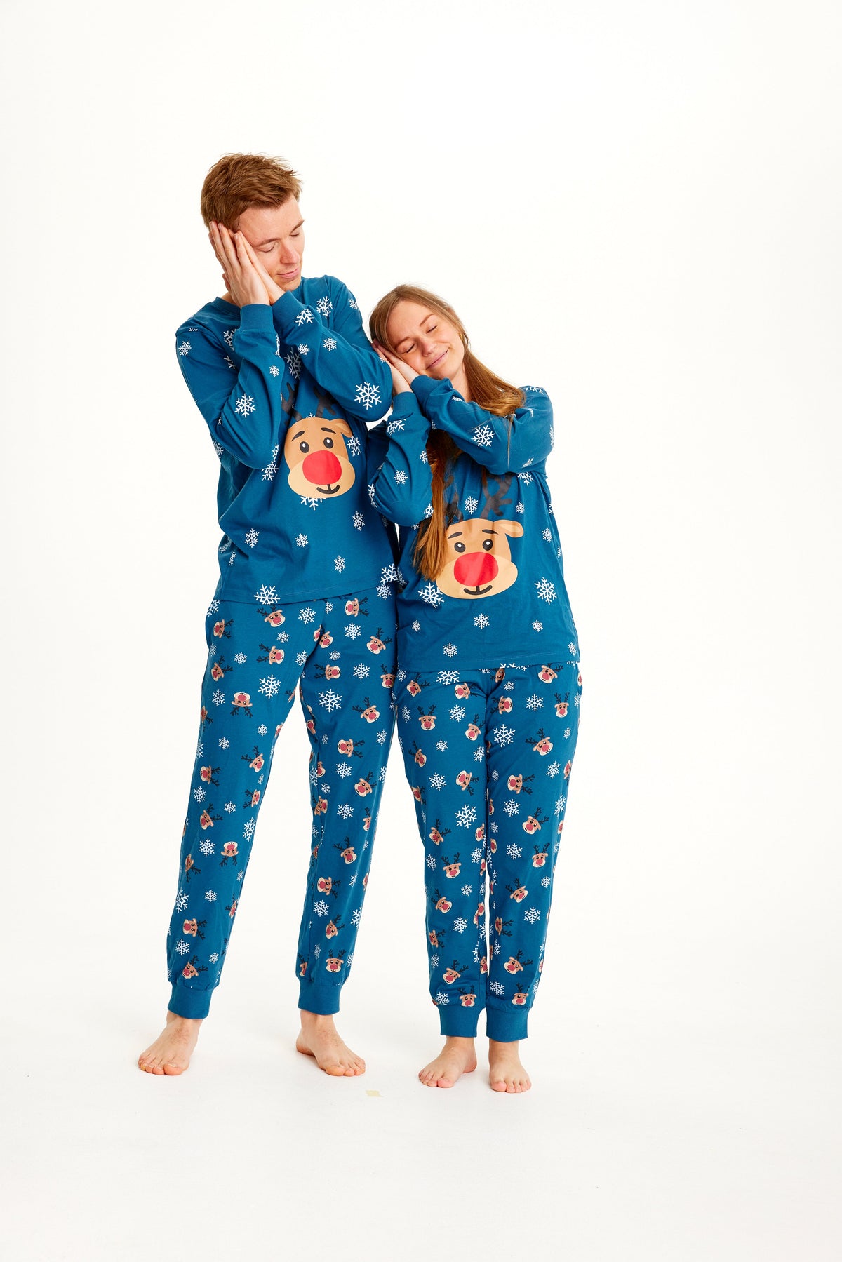 Rudolph's Christmas Pajamas Blue Women's