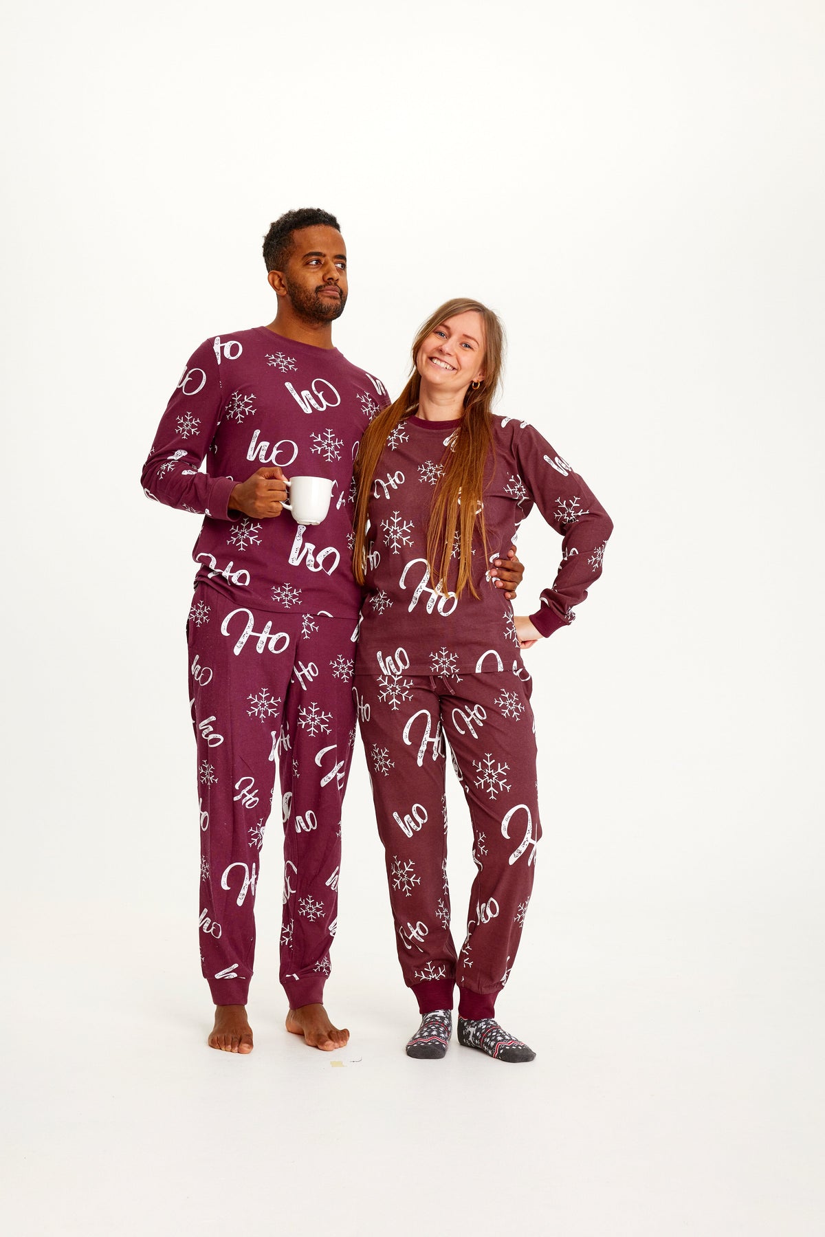 HO HO HO Christmas Pajamas Women's