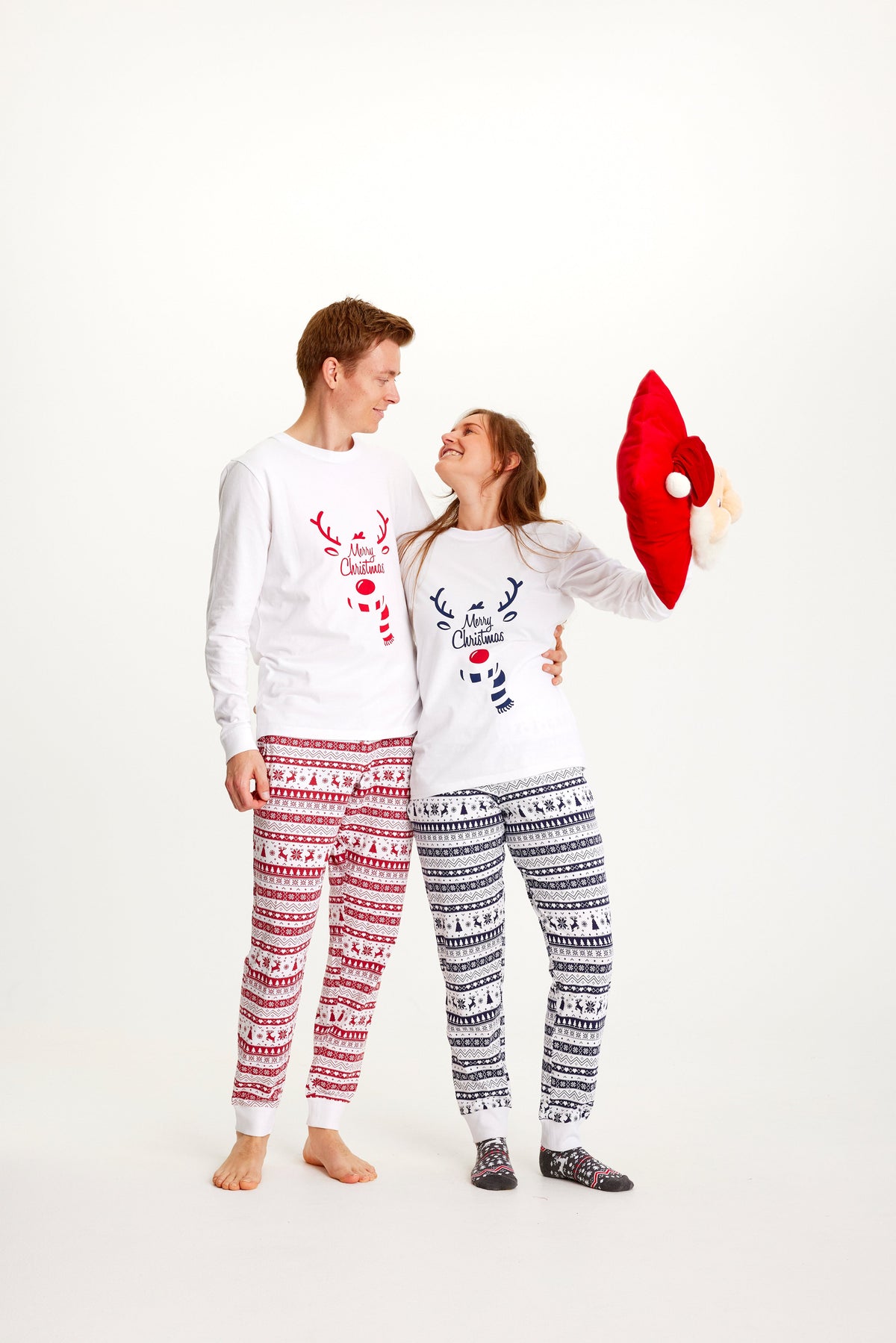 Cute Christmas Pajamas Blue Men's