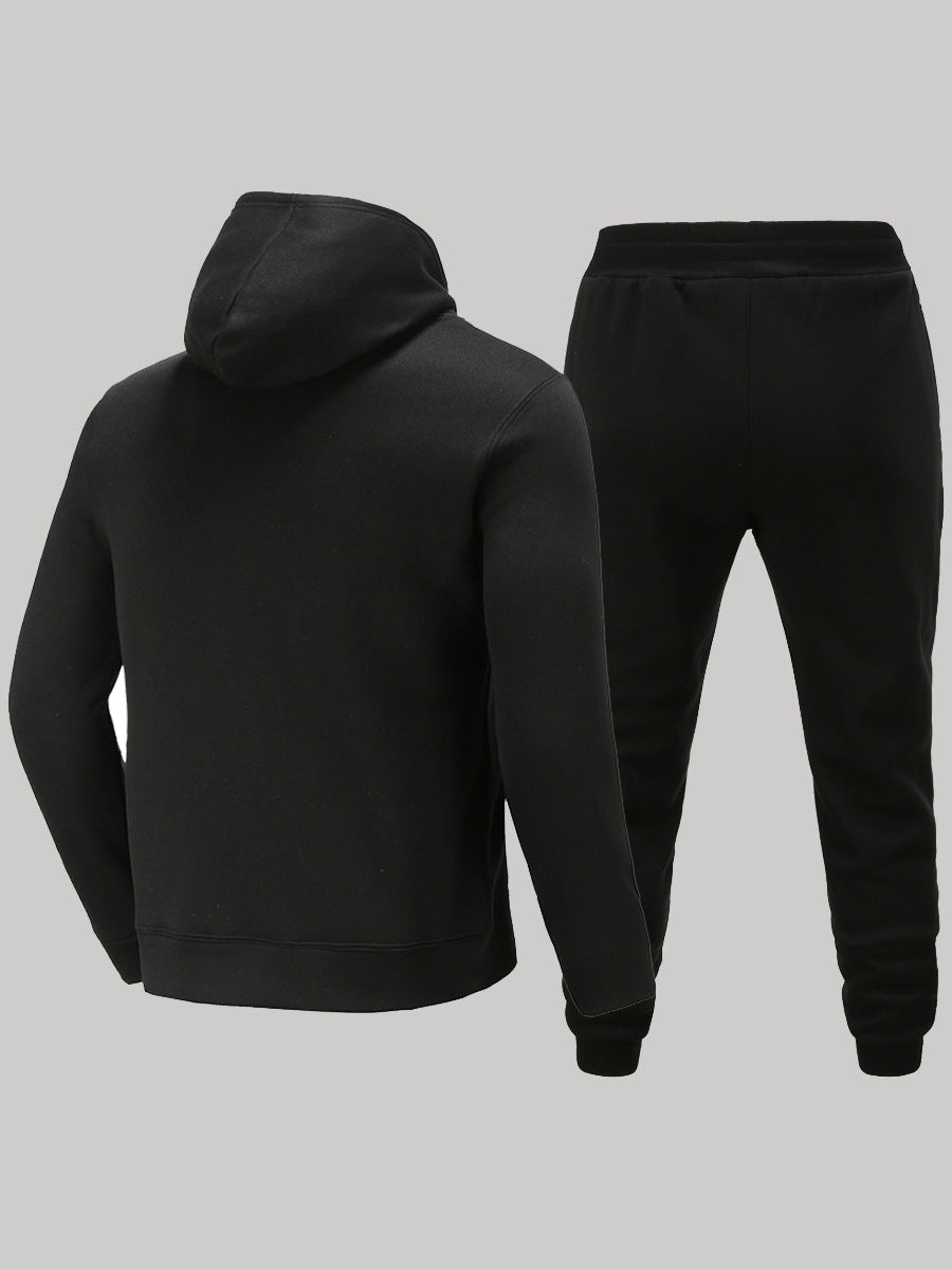 Women's Hoodie and Sweatpants Set with Creative Christmas Motif
