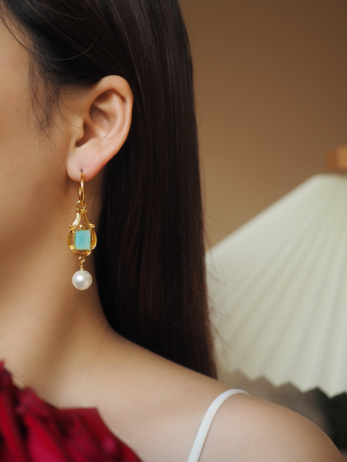 Miri Gemstone Drop Earrings