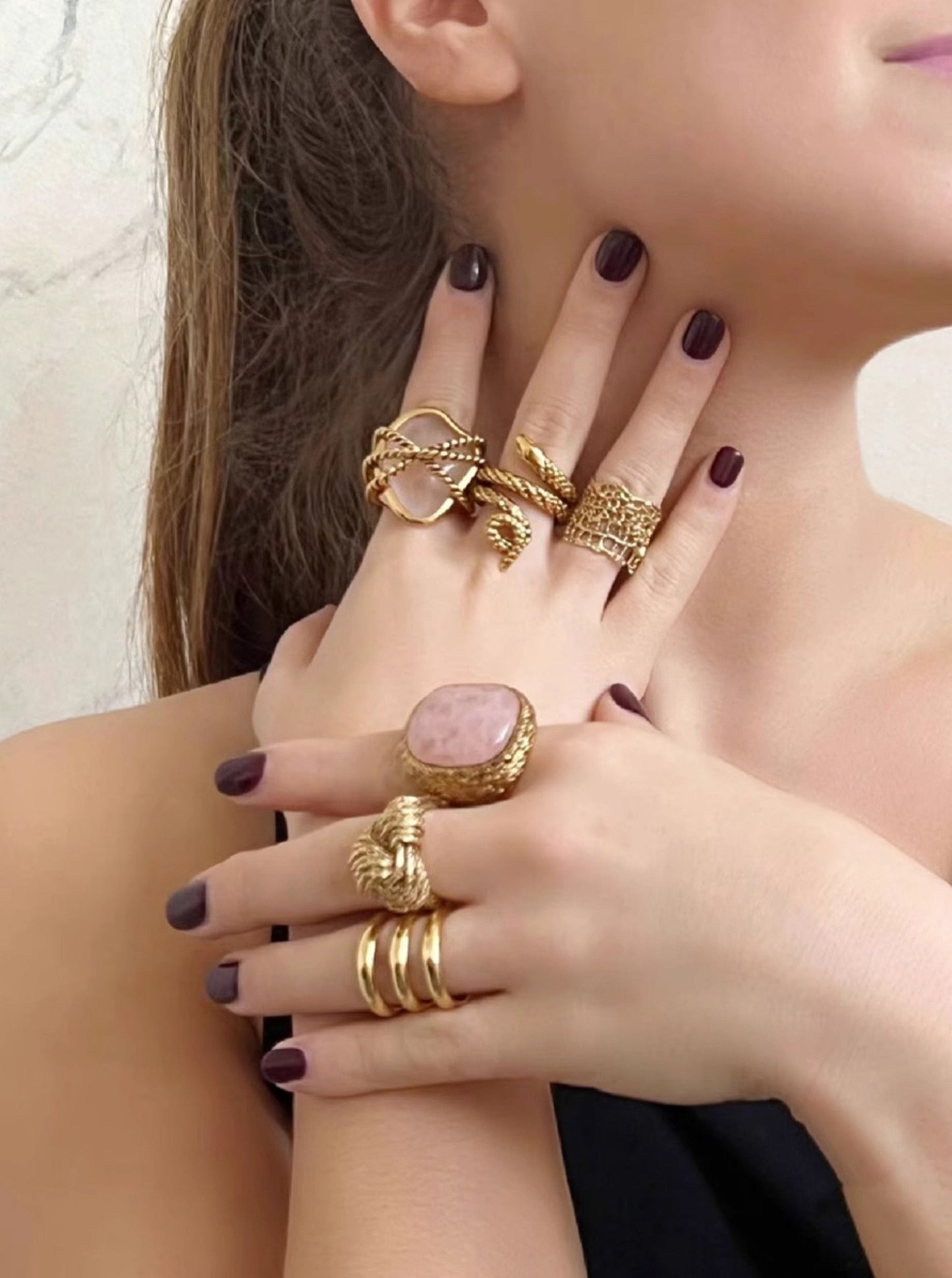 Bold Gemstone Statement Ring