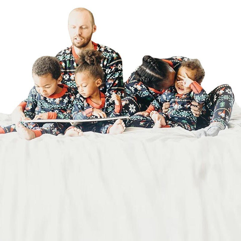 Christmas Heart Christmas Pajamas Navy Blue Men's