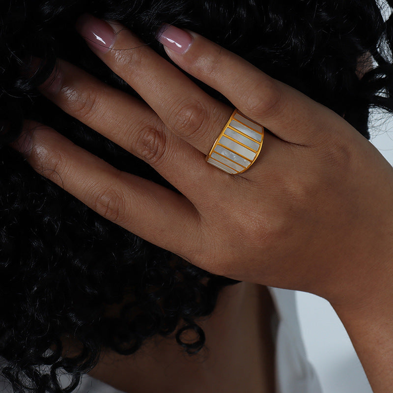 Tehila Textured Wave Ring