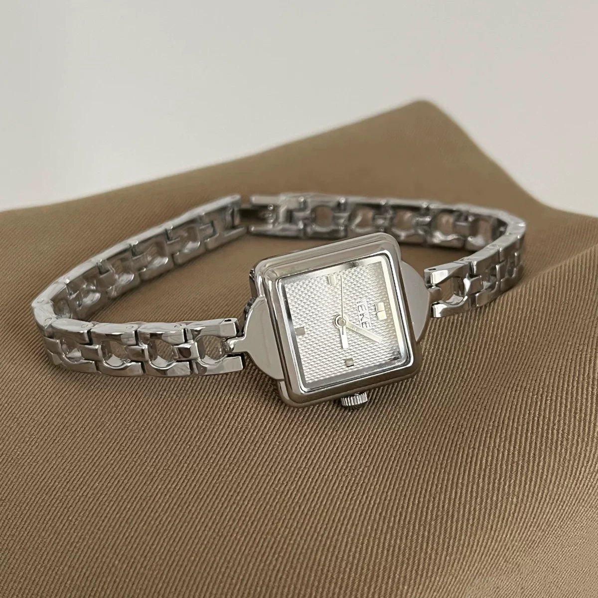 Square Dial Chain Bracelet Watch