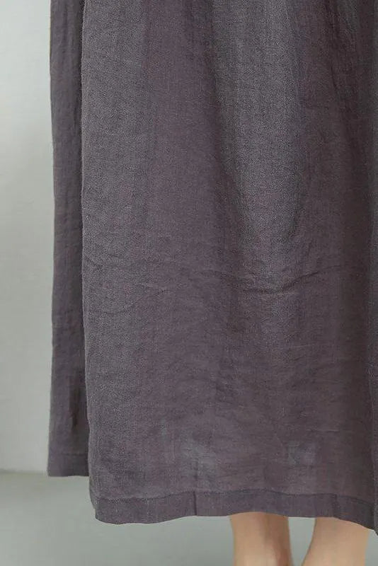 Summer Strap Linen Long Dress Clothes