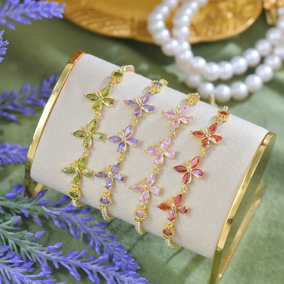 Adelaide Bracelet in Purple