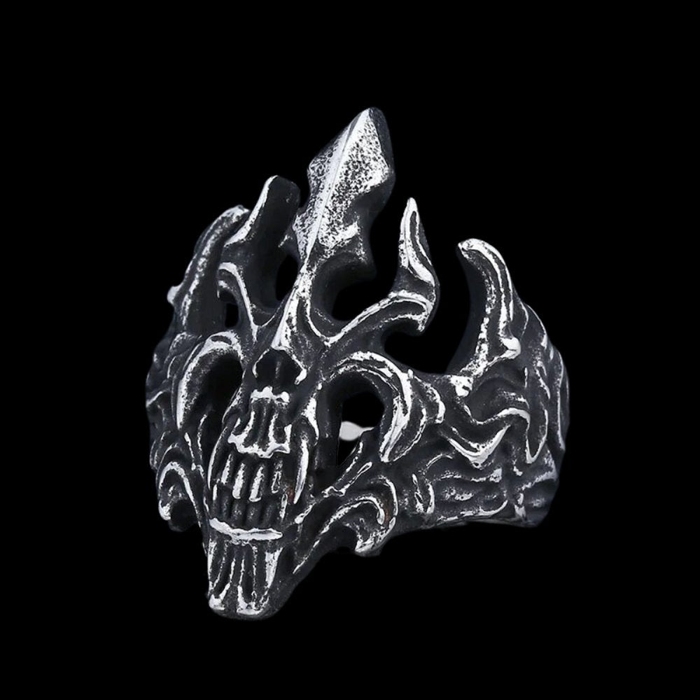 Blazing Skull of Hell Ring