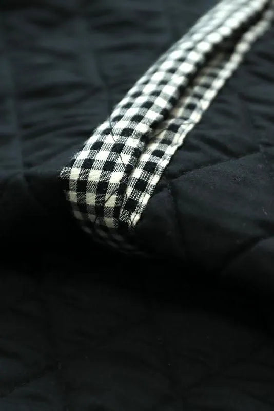 Limited Stock- Plaid Loose Blouse Three Quarter Sleeve Top