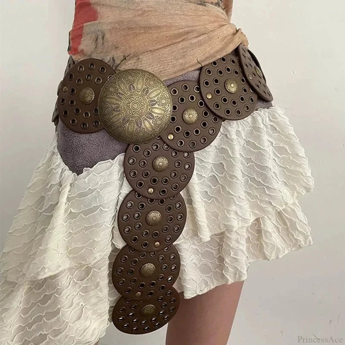 Western Mysterious Cowhand Broad Rivet Strap