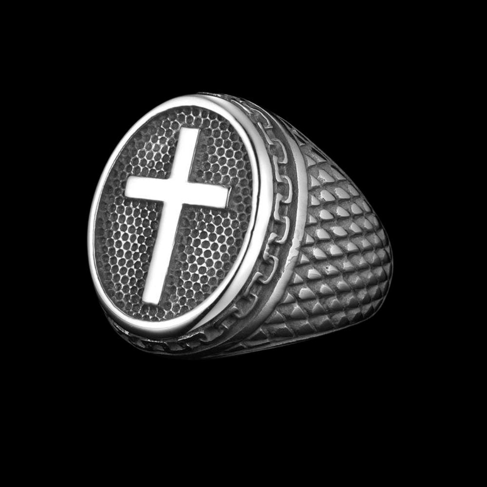 Dragon Scale Cross Ring