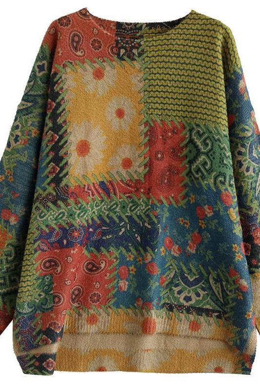 Autumn Retro Knitted Sweater