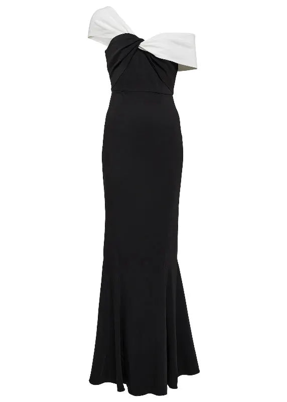 New Black Slash Neck Off Shoulder Slim Fit Dress Summer