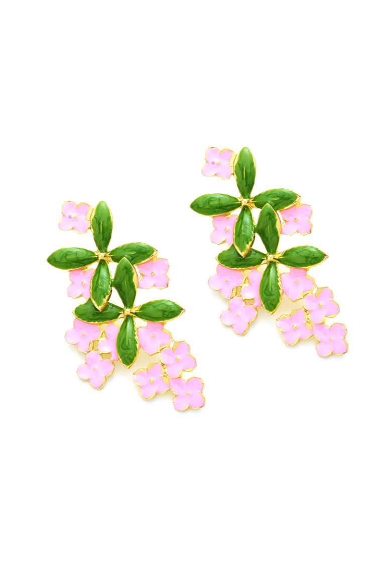 Enamel Drop Earrings