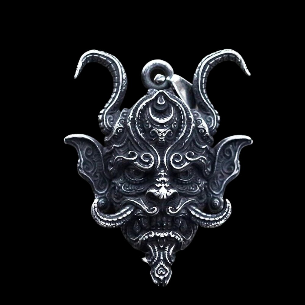 King of All Dragons Oni Mask Pendant