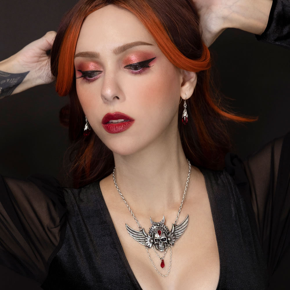 Immortal Ayesha Skull Necklace by Alchemy Gothic