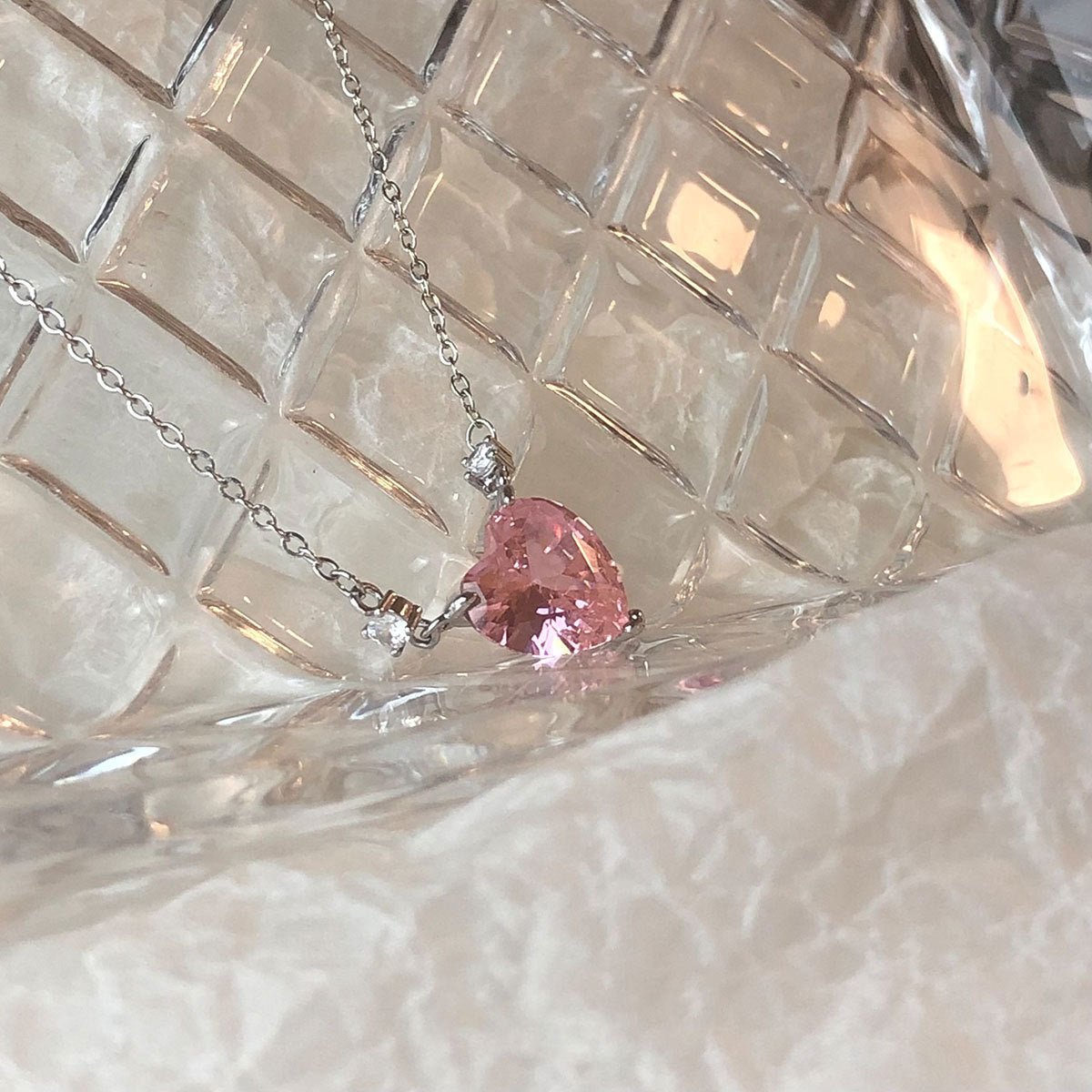 Pink Heart Necklace