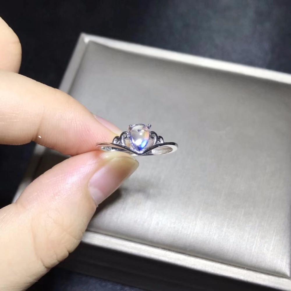 Blue Brilliance Moonstone Ring