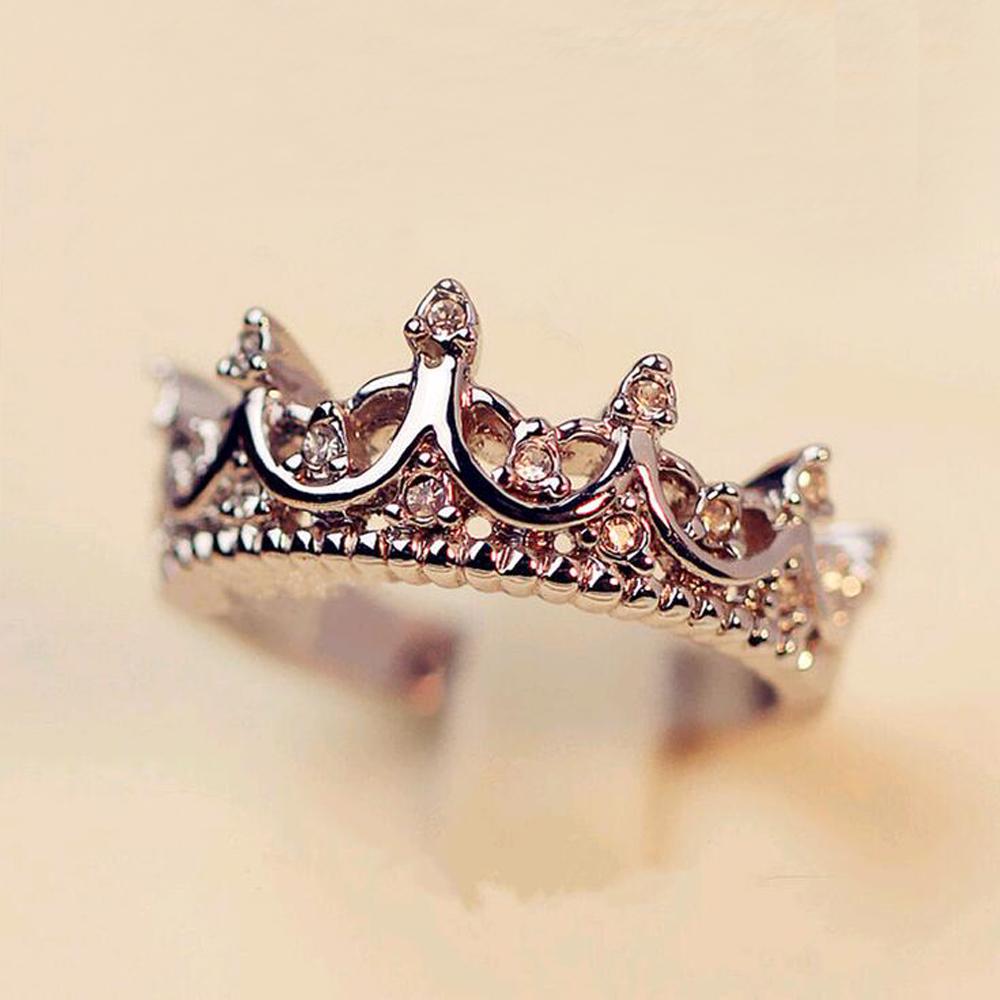 Queen Silver Crown Ring