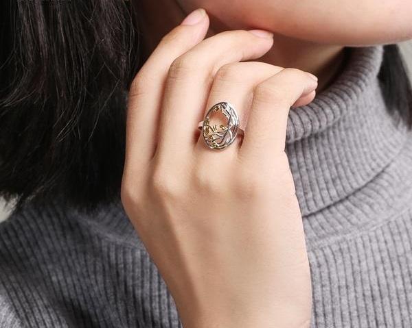 Tree of Life Sterling Silver Ring