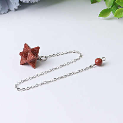 0.5 Inch Merkaba Pendulum Spiritual Necklace