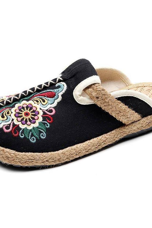 Retro Embroidered Shoes