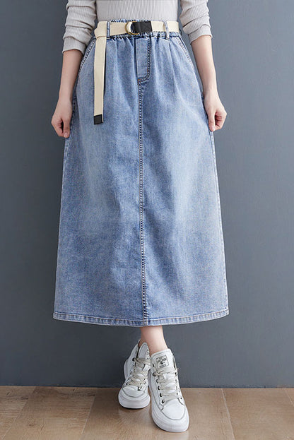 - Denim Skirt