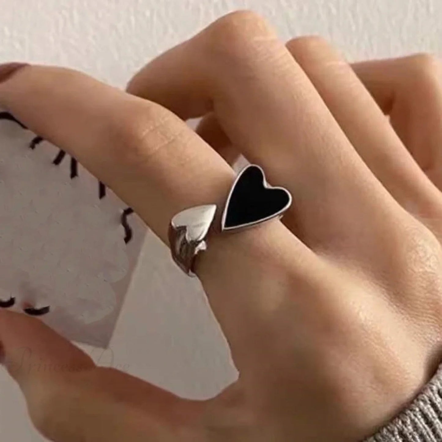 Rebellious Dark Bat Wing Ring
