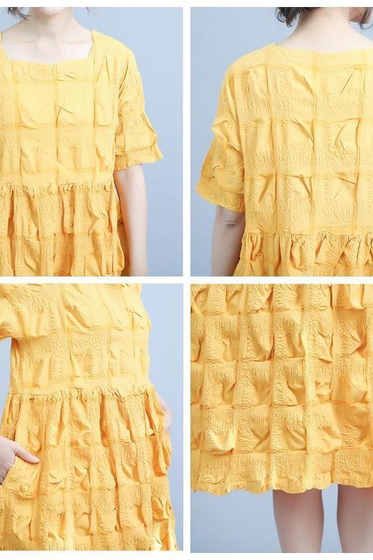 Cotton Dresses Summer Loose Clothes