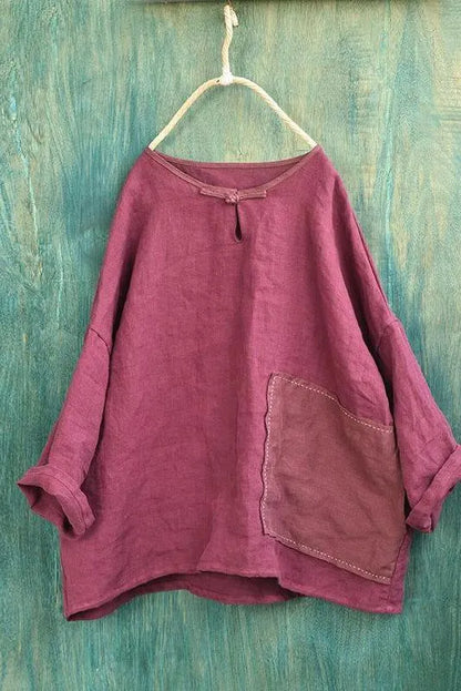 Patchwork Linen Shirt