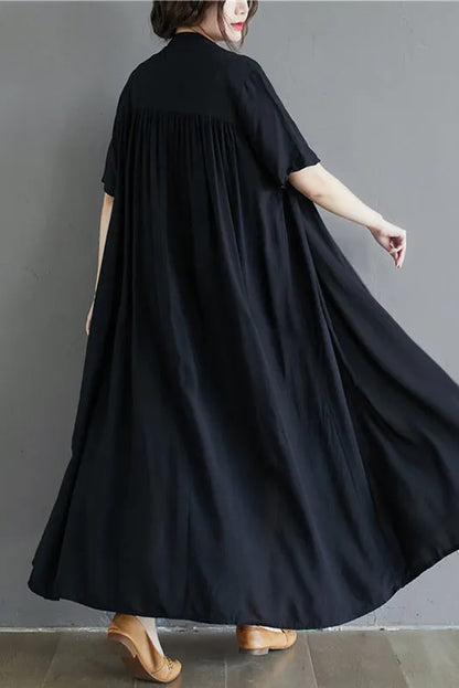 -summer Shirt Color Dress