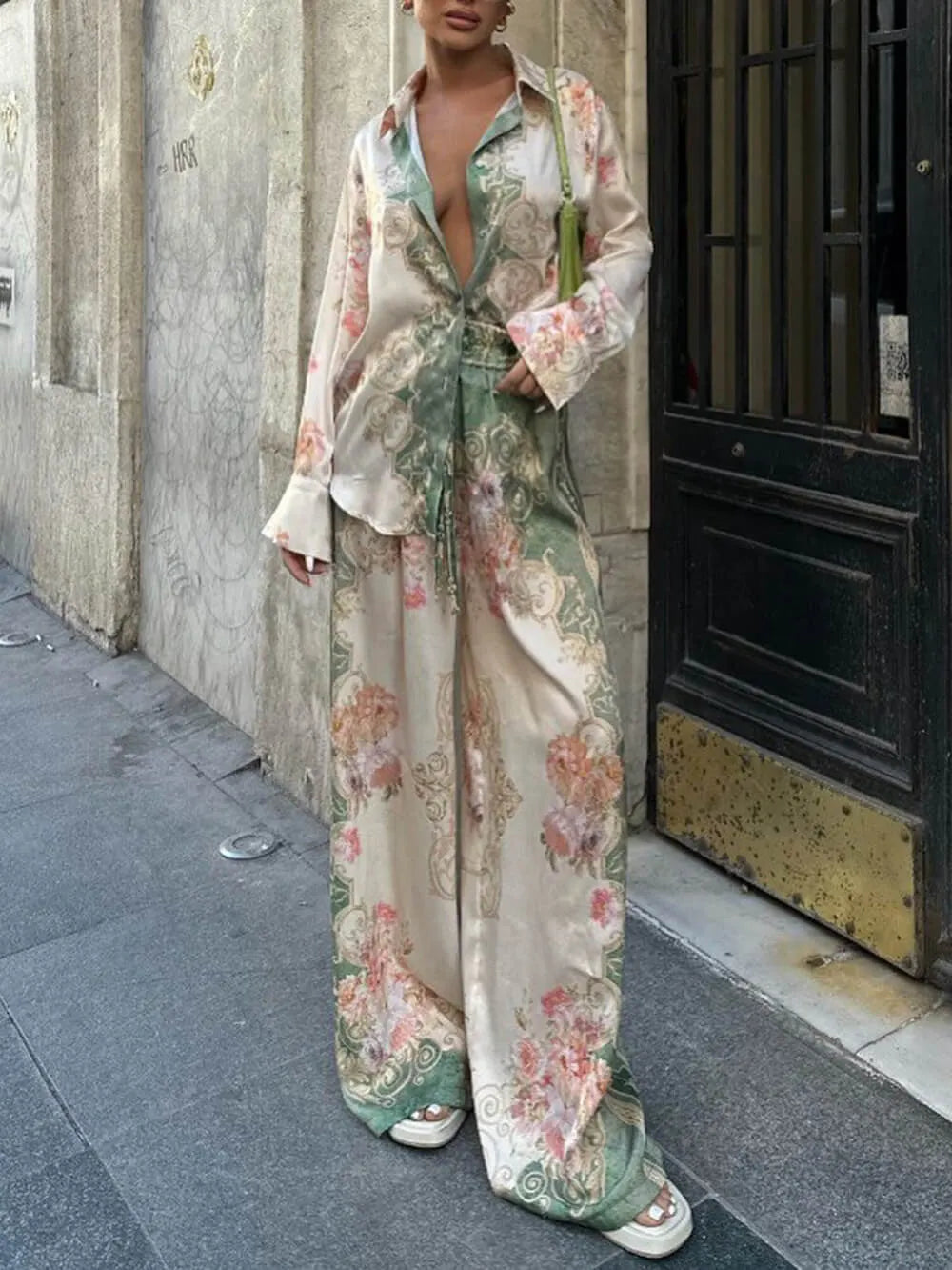 Oversized Unique Loose Print Shirt
